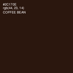 #2C170E - Coffee Bean Color Image